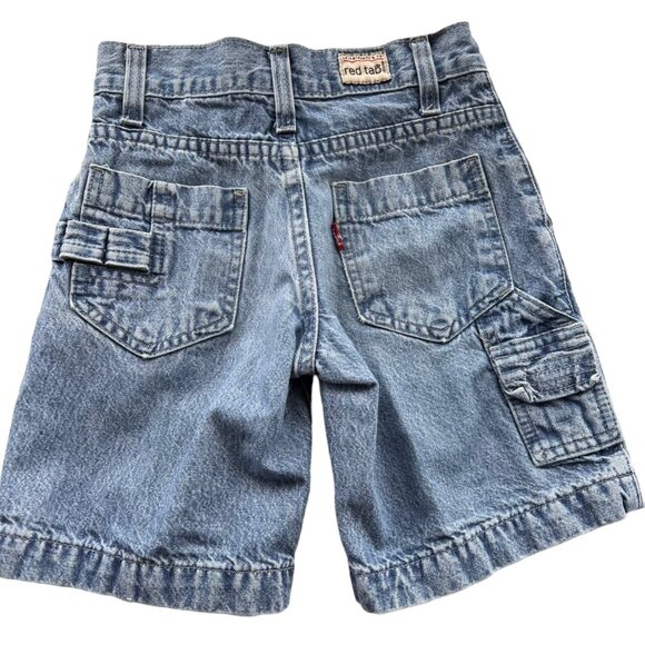 Vintage Levi's Red Tab Light Wash Carpenter Denim Jean Shorts 5 - Picture 2 of 8